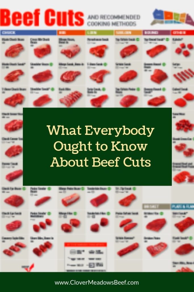 What Everybody Ought to Know About Beef Cuts - Clover Meadows Beef Grass Fed Beef St. Louis Missouri